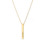 Charlery Dames Ketting 3D Staaf - goud