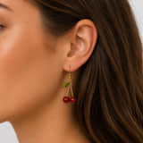 Charlery Oh Cherry Oorbellen rood - Handgemaakt
