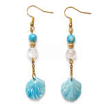 Charlery Oorbellen Isla Blauw - Handgemaakt