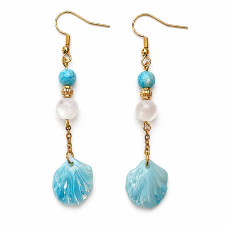 Charlery Oorbellen Isla Blauw - Handgemaakt