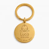 Charlery Sleutelhanger Mijn Baby Jongen - goud