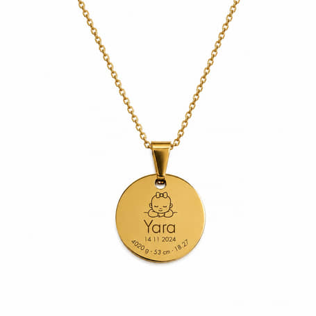 Charlery Dames Ketting Mijn Baby goud