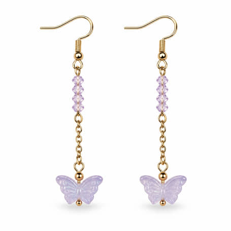 Oorbellen Butterfly Dream Lila