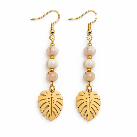 Charlery Oorbellen Pumpkin Leaf