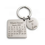 Charlery Bruiloft Sleutelhanger met Datum en Namen